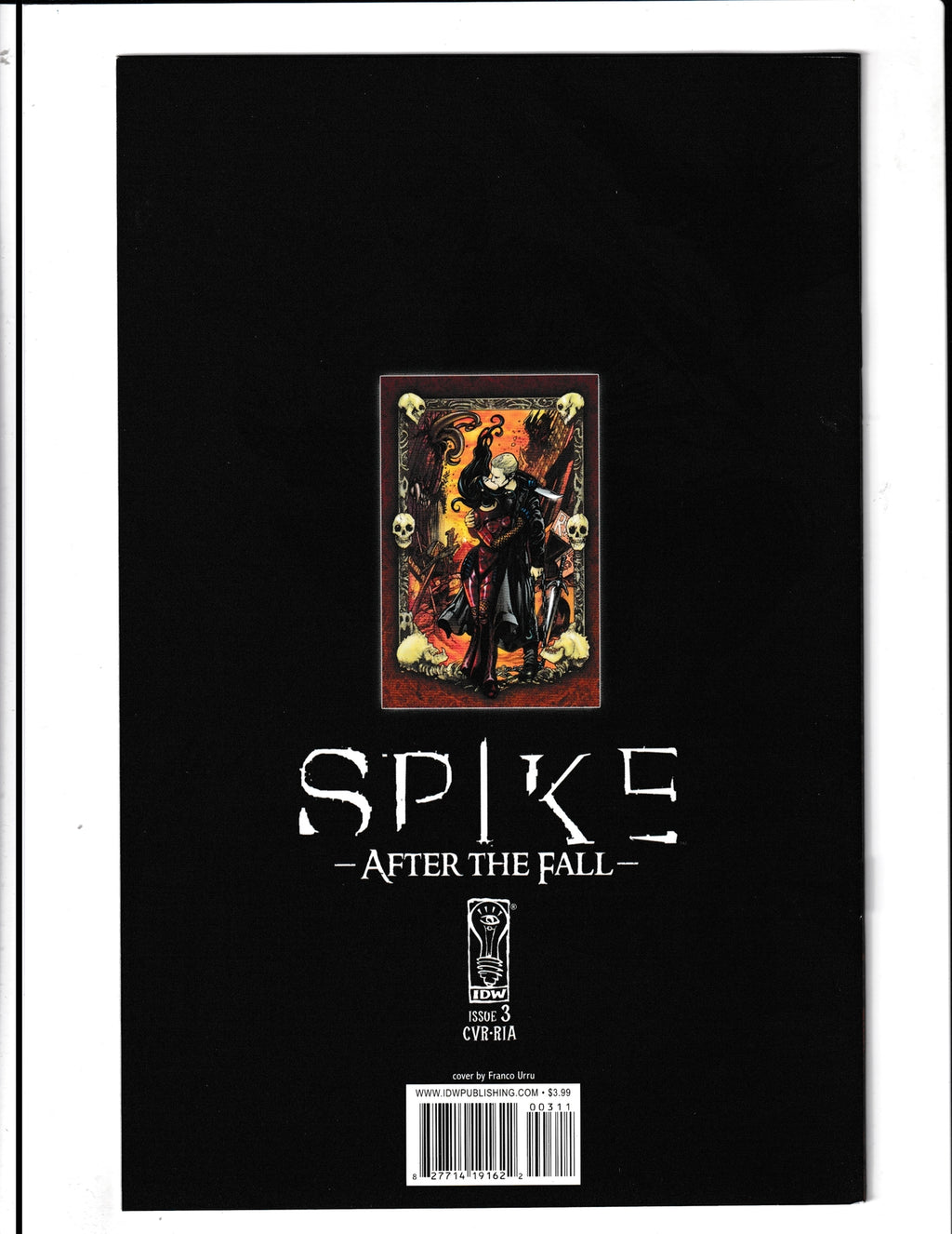 Spike: After the Fall #3C (2008) Franco Urro Virgin Cover? IDW Comics SKU:717