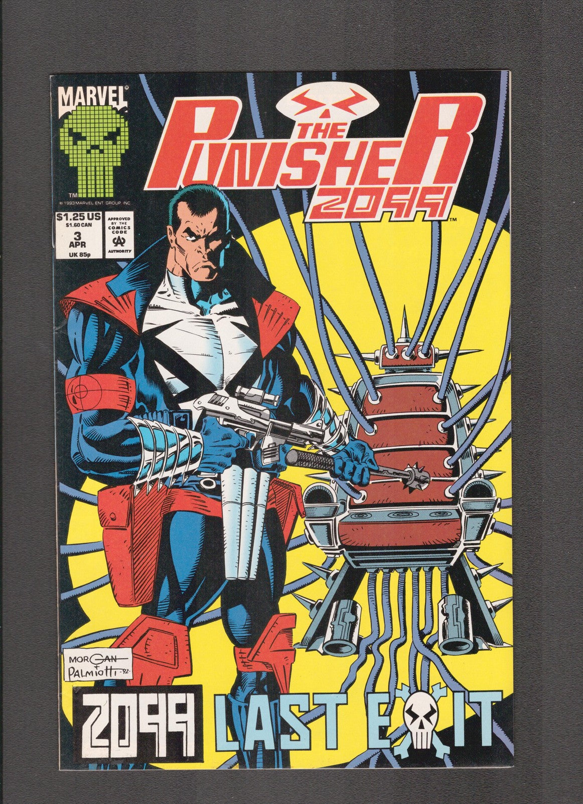 Punisher 2099 #3 (1993) Jimmy Palmiotti art Marvel Comics
