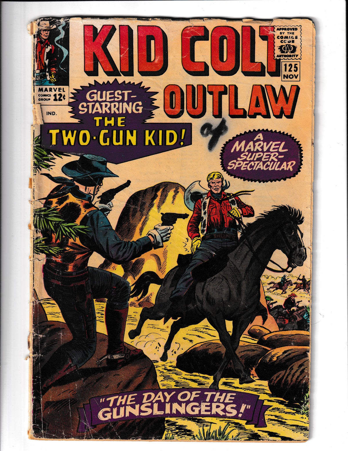 Kid Colt Outlaw #125 (1965) Low Grade Marvel Comics