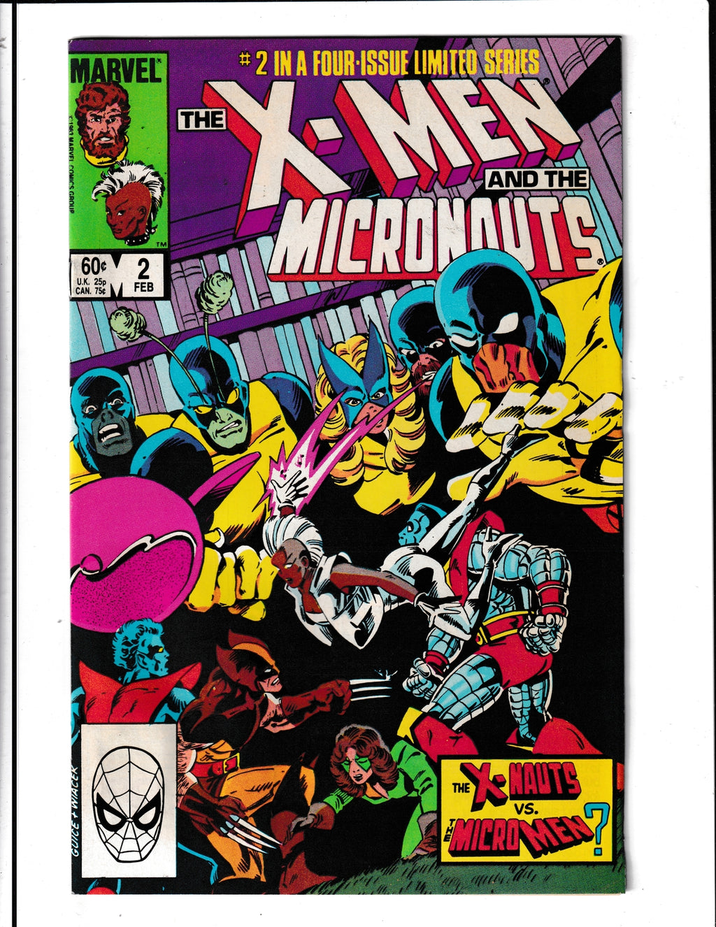 X-Men and the Micronauts #2 (1984) Mini-Series Marvel Comics