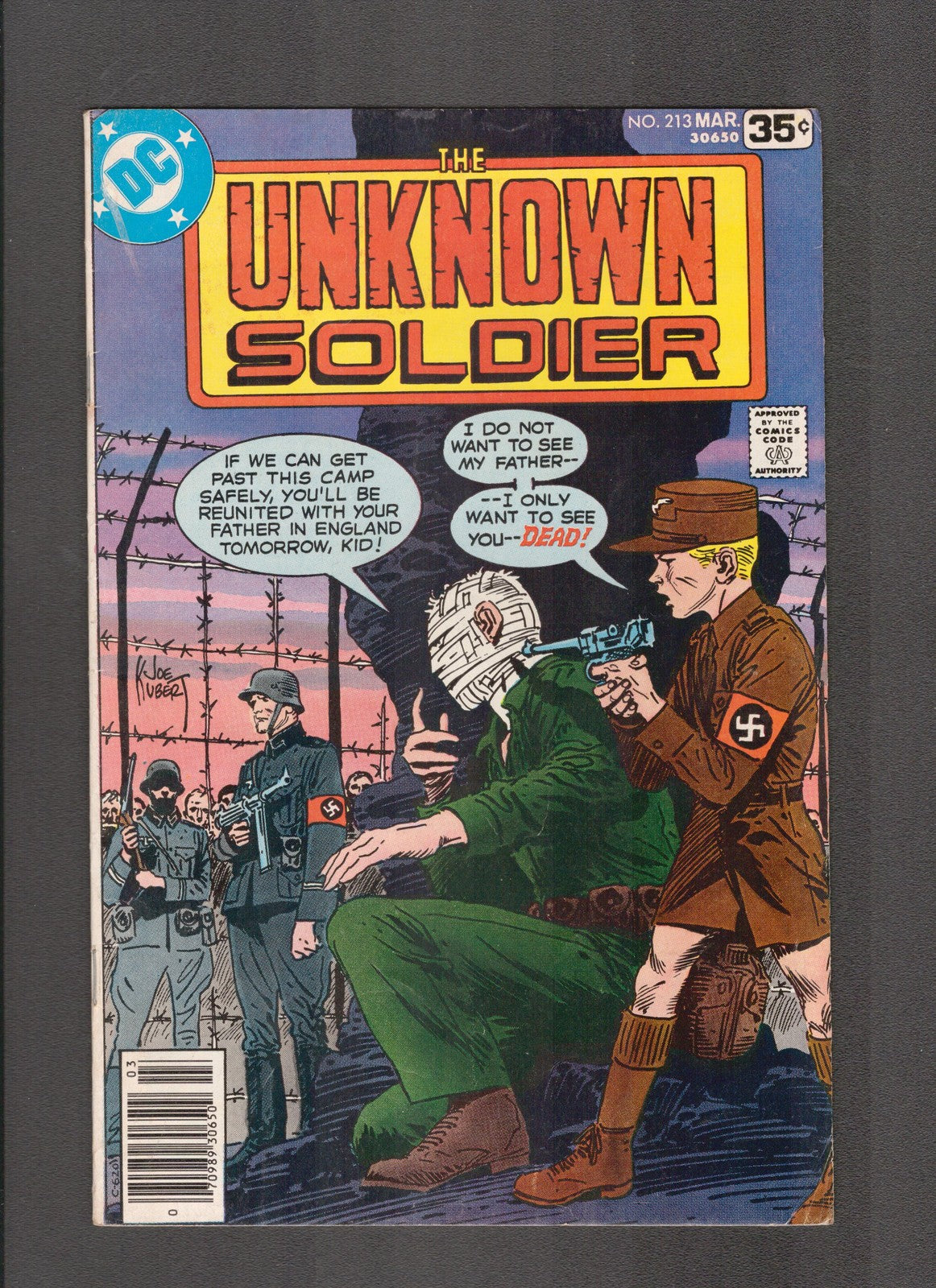 Unknown Soldier #213 (1978) Joe Kubert Marvel Comics