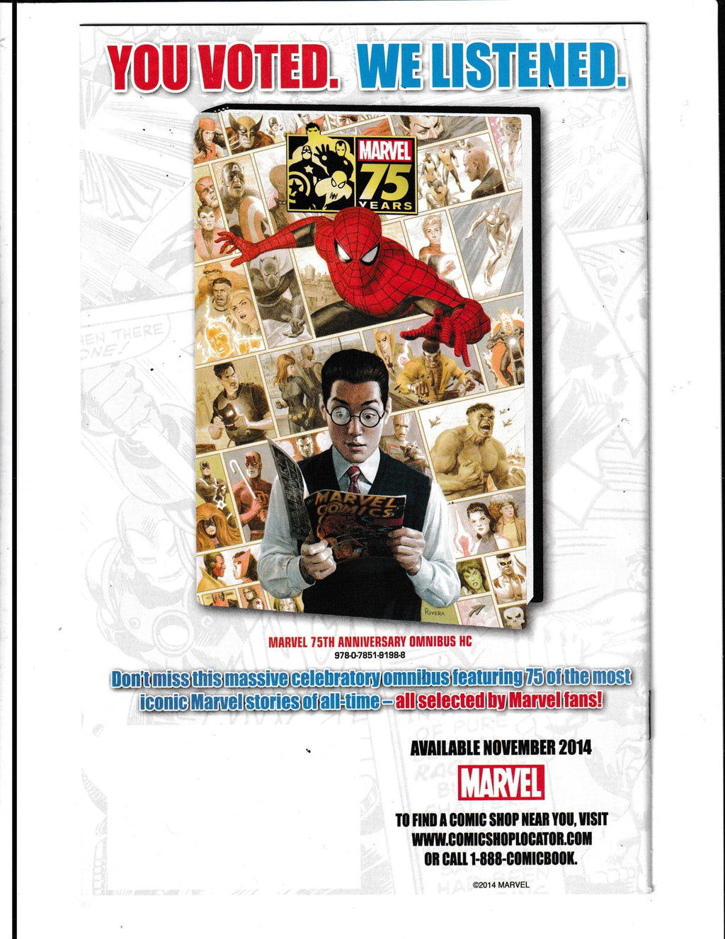 Marvel Comics #1C (2014) Halloween Comicfest Marvel Comics