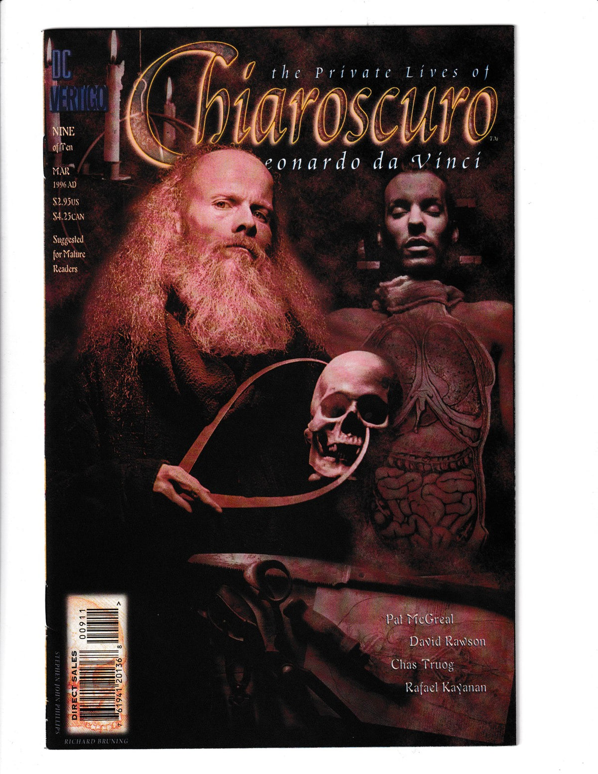 Chiaroscuro, Private Lives of Leonardo DaVinci #9 (1996) Truog Vertigo Comics