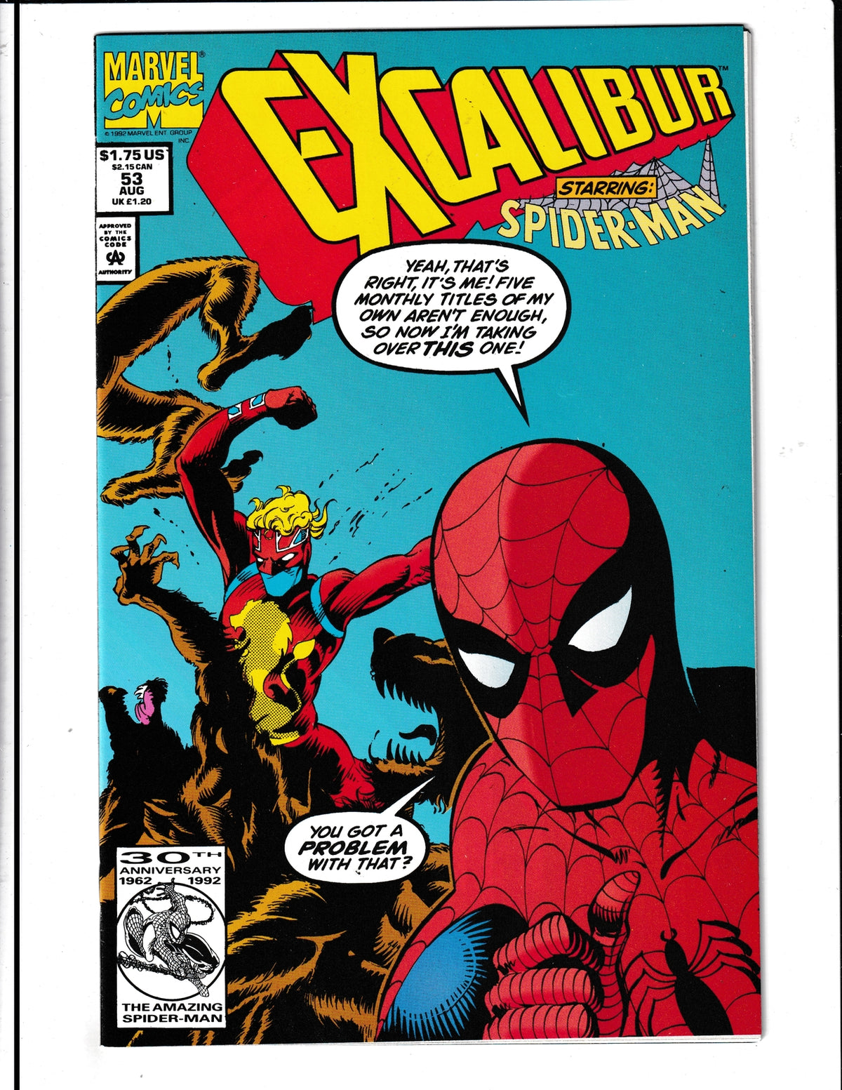 Excalibur #53 (1992) HIGH GRADE Marvel Comics