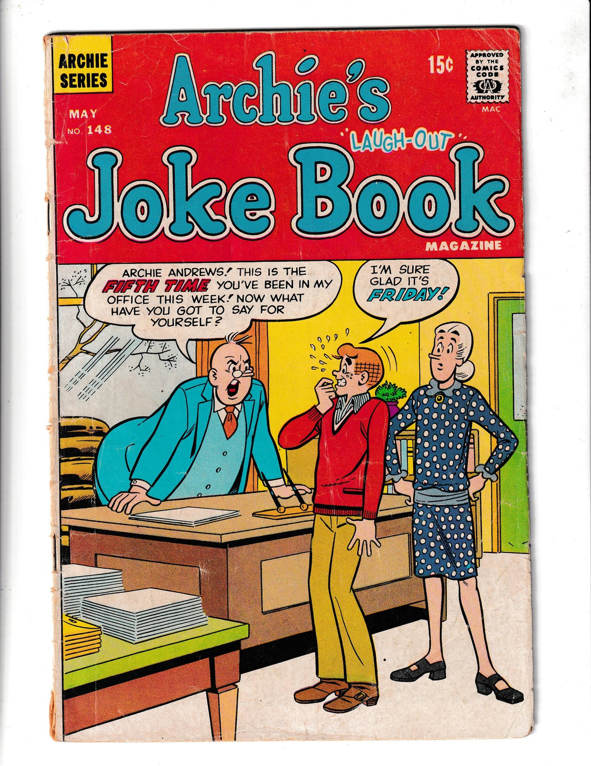 Archie's Joke Book #148 (1970) Archie Comics