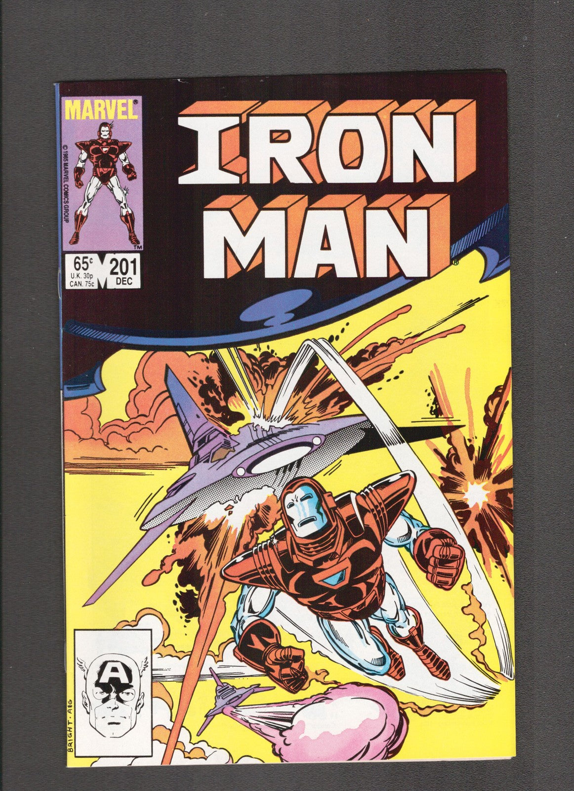 Iron Man #201 (1985) Mark Bright - Higher Grade Marvel Comics