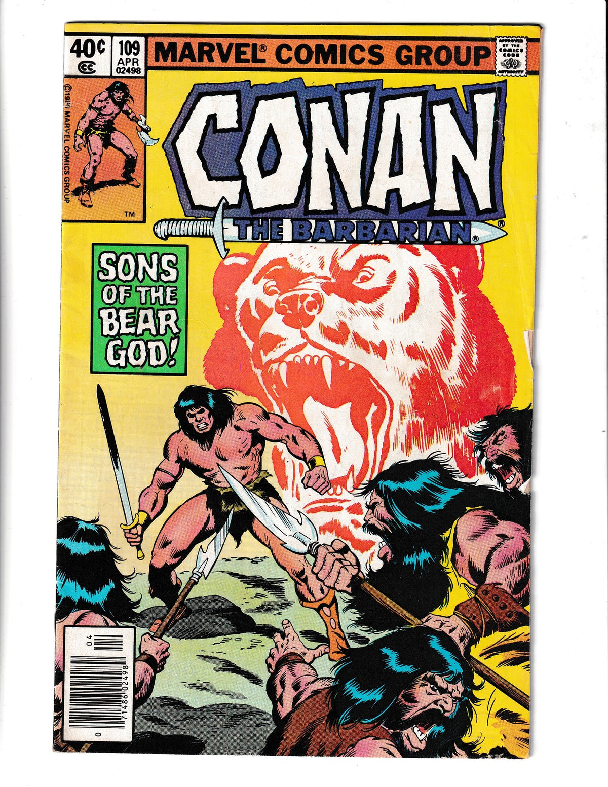 Conan the Barbarian #109 (1980) Marvel Comics SKU:2828