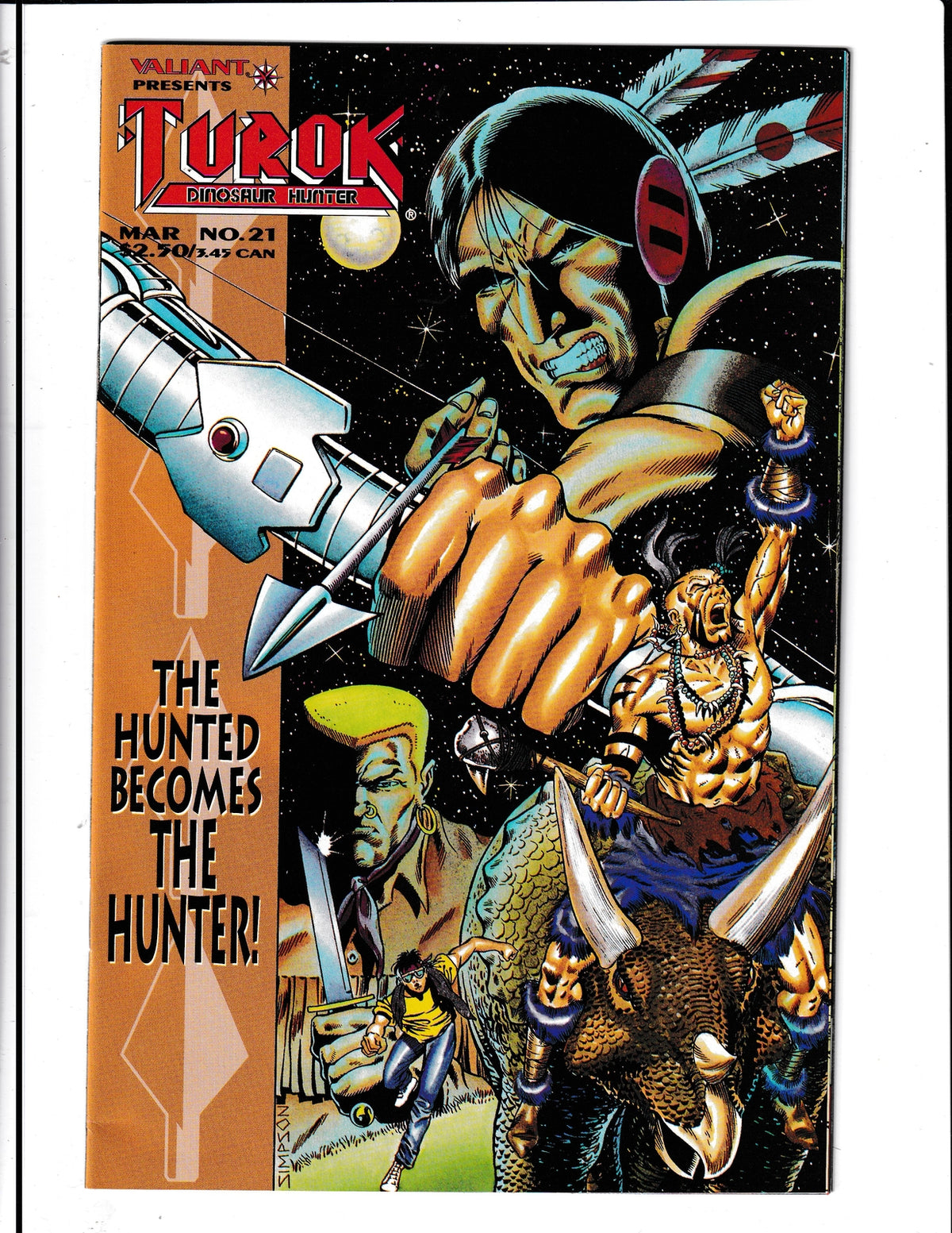 Turok: Dinosaur Hunter #21 (1995) Higher Grade Valiant Comics