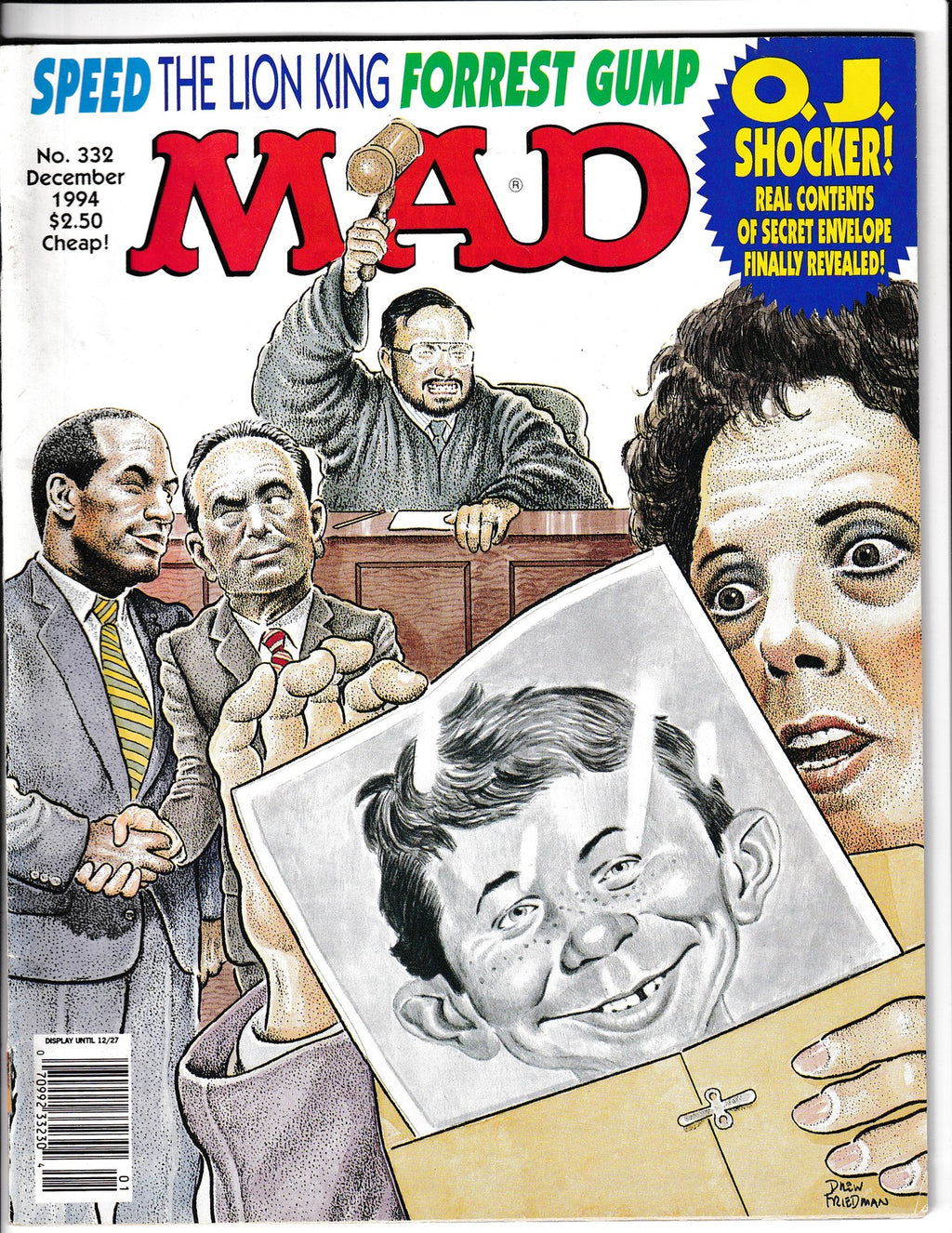 MAD Magazine #332 (1994) OJ Simpson Cover EC Publications Comics