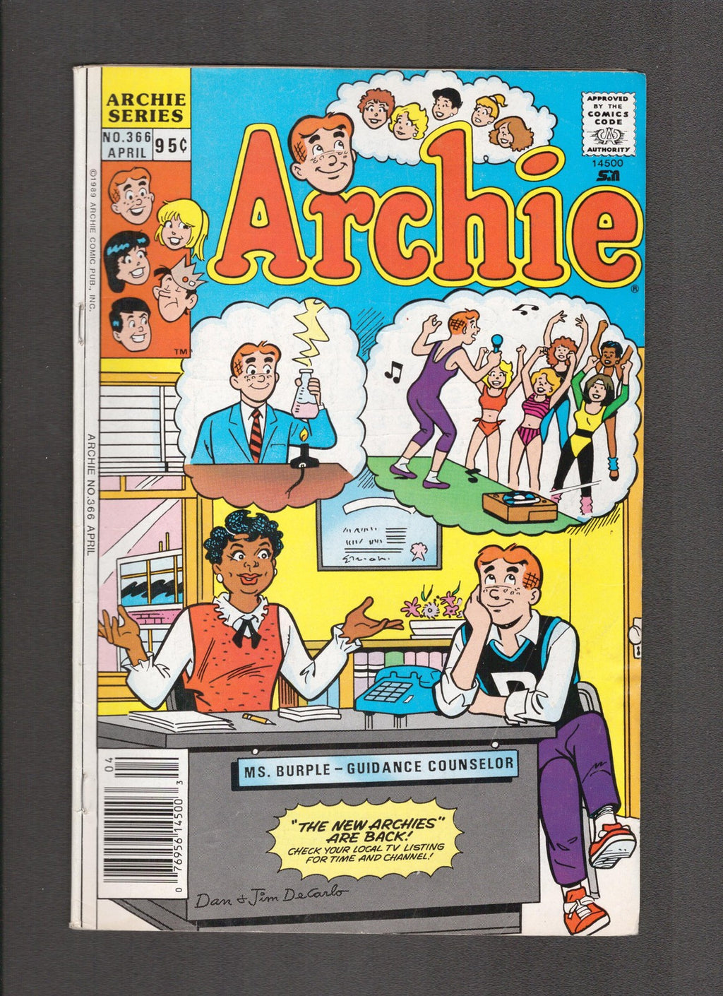 Archie Comics #366 (1989) Canadian Newsstand Archie Comics