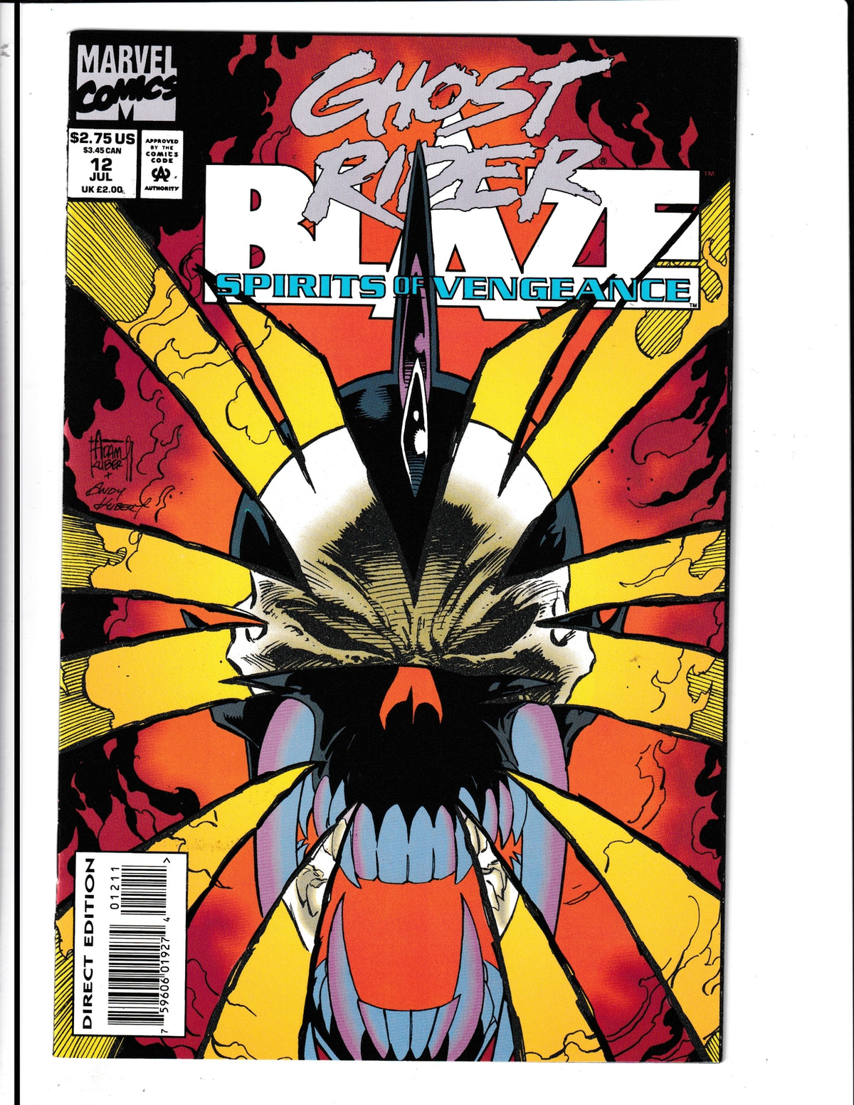 Ghost Rider/Blaze: Spirits of Vengeance #12 (1993) Marvel Comics SKU:804