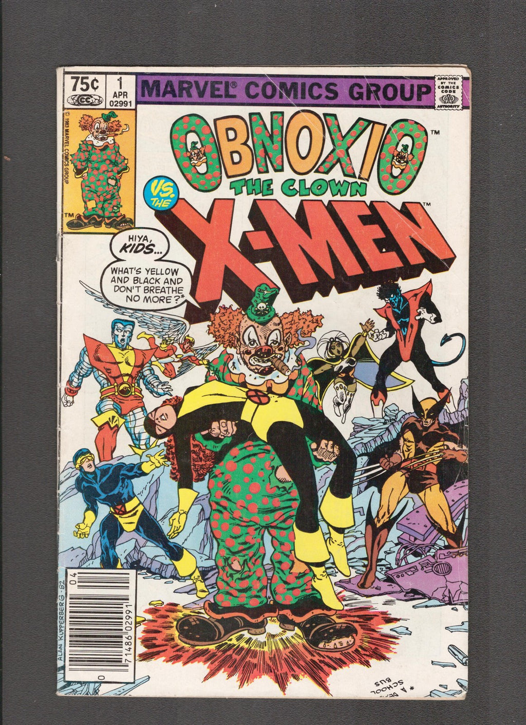 Obnoxio the Clown #1 (1983) Larry Hama - CDN Newstand Marvel Comics