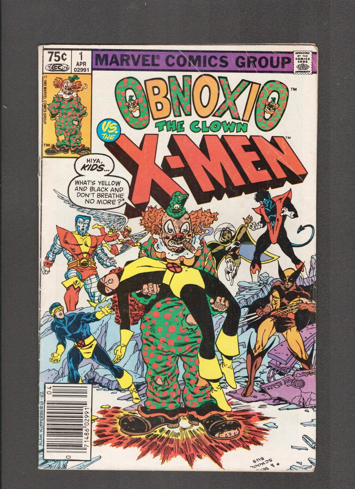 Obnoxio the Clown #1 (1983) Larry Hama - CDN Newstand Marvel Comics