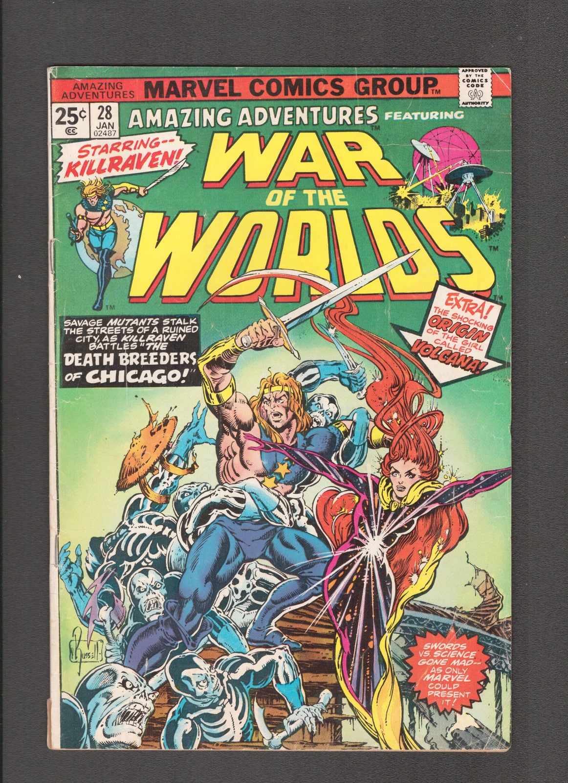 Amazing Adventures #28 (1975) Featuring War of the Worlds Marvel Comics