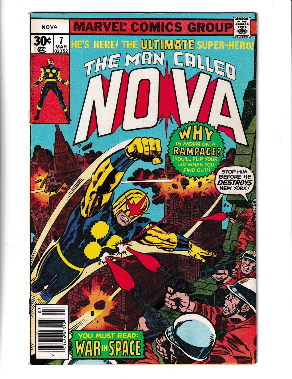 Man called NOVA #7 (1976) Marvel Comics