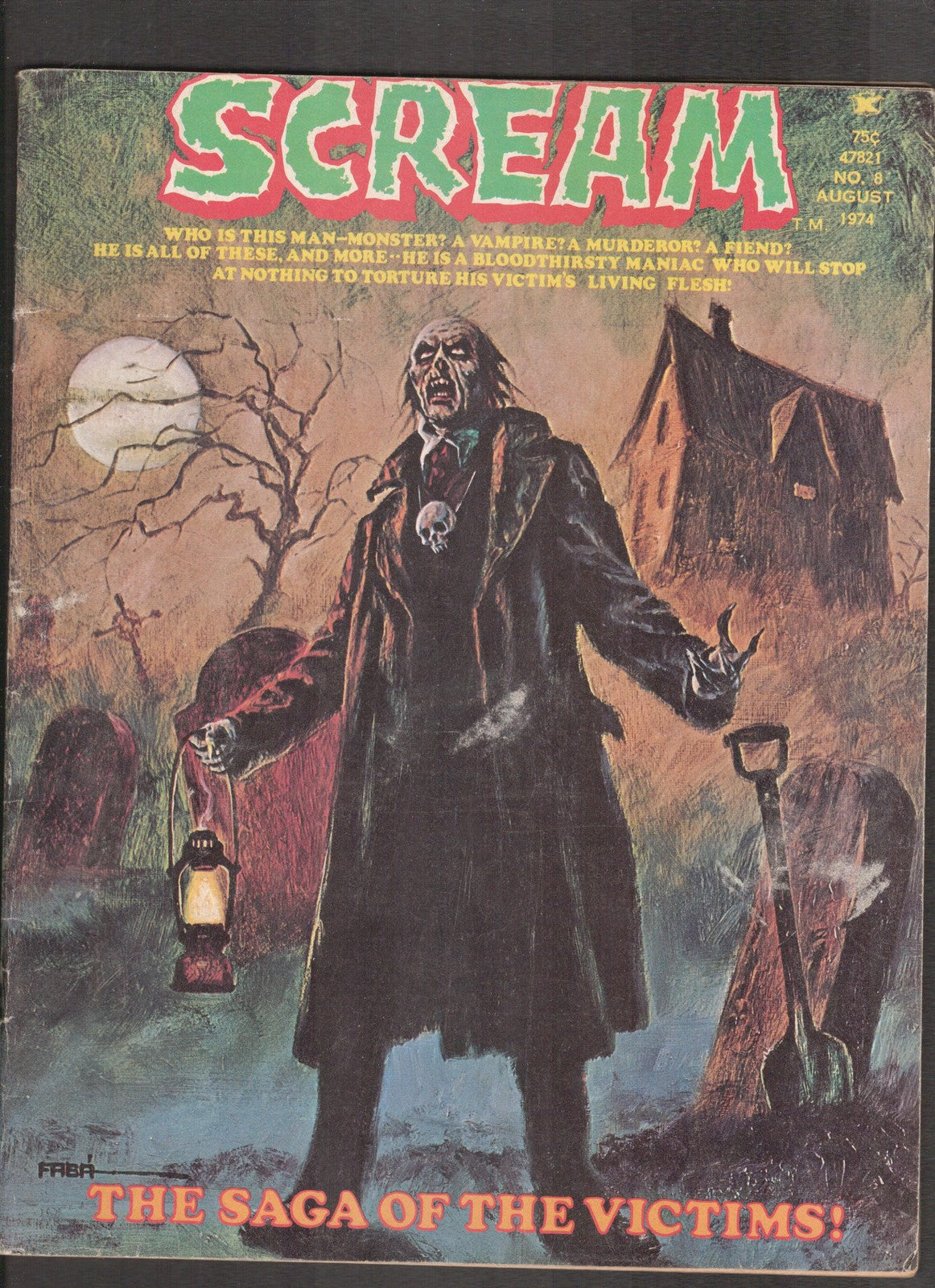 Scream Magazine #8 (1974) Saga of the Victims Skywald Comics