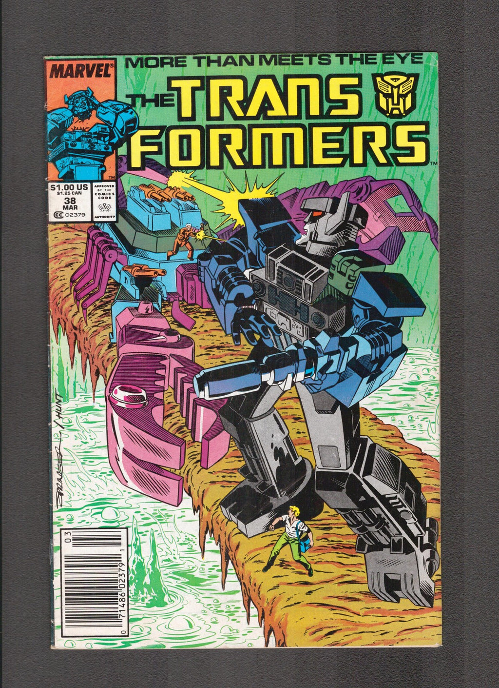 Transformers #38 (1988) Frank Springer Marvel Comics