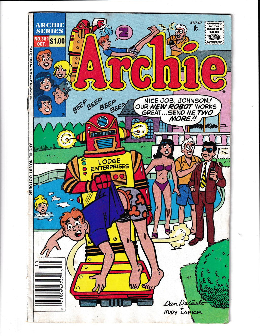 Archie Comics #381 (1990) Archie Comics SKU:3606