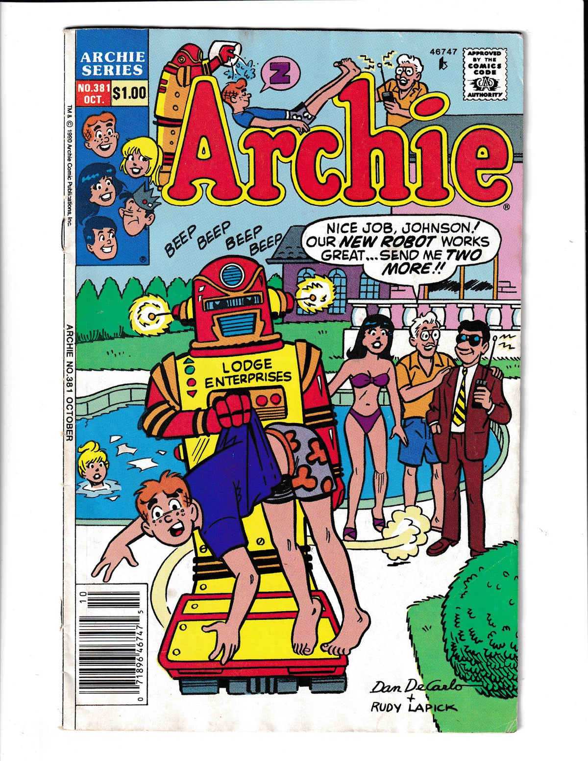 Archie Comics #381 (1990) Archie Comics SKU:3606