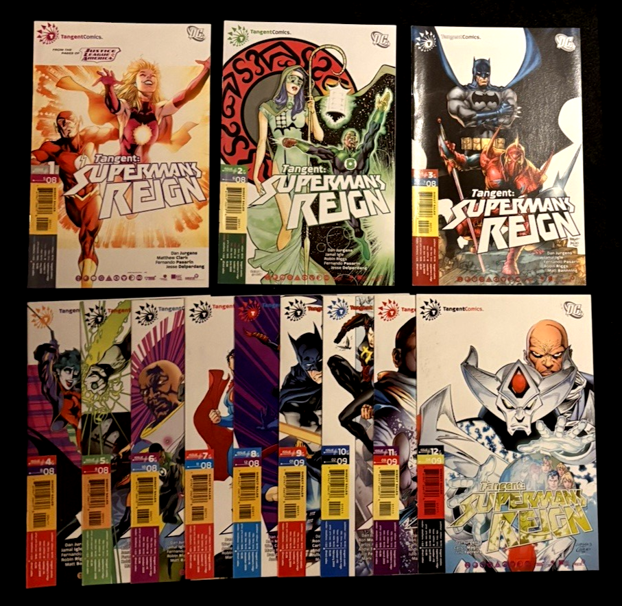 Tangent: Superman's Reign - Complete Set of 12 #1-12 (2008) Tangent Comics