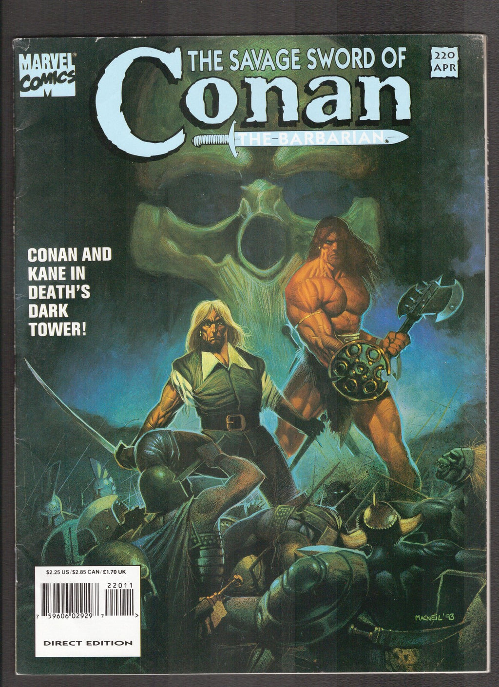 Savage Sword of Conan #220 (1994) The Barbarian Magazine Curtis Comics