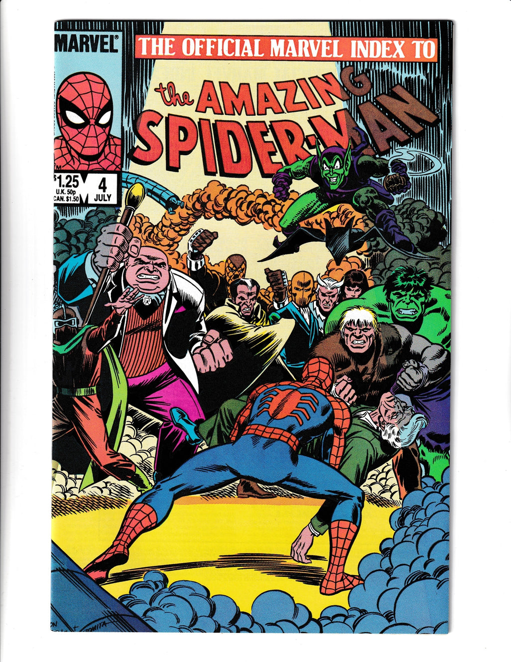 Official Marvel Index to the Amazing Spider-Man #4 (1985) Marvel Comics