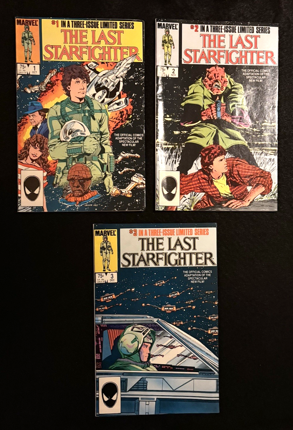 Last Starfighter #1-3 (1984) Complete Set Marvel Comics