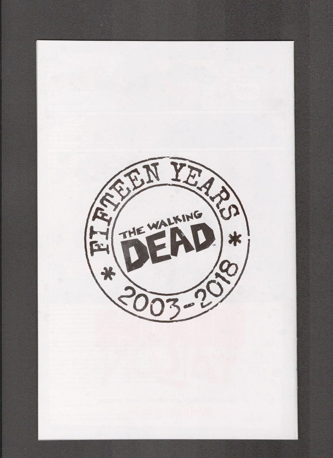 Walking Dead #7 (2018) 15th Anniversary Blind Bag B Virgin Image/Skybound Comics