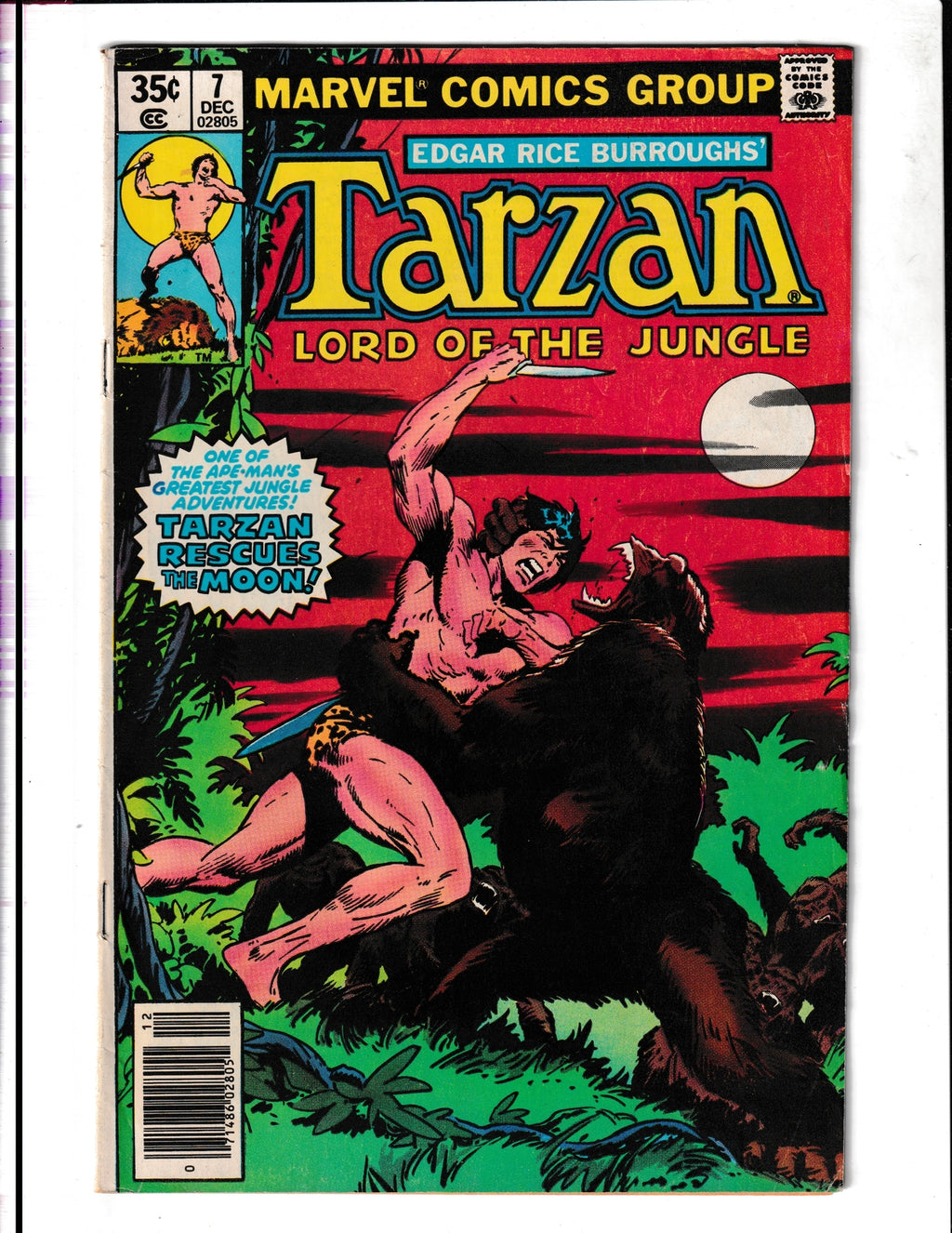 Tarzan #7 (1977) Marvel Comics SKU:1526