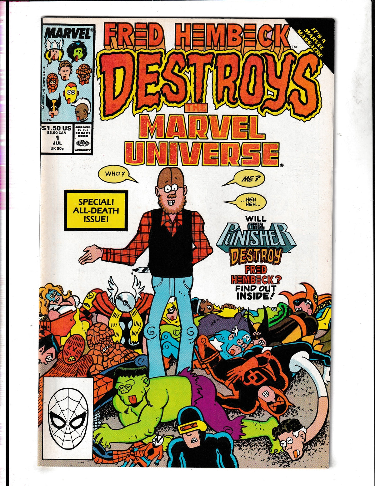 Fred Hembeck Destroys the Marvel Universe #1 (1989) Marvel Comics