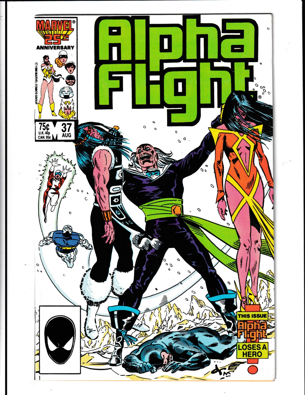 Alpha Flight #37 (1986) Marvel Comics SKU:1099