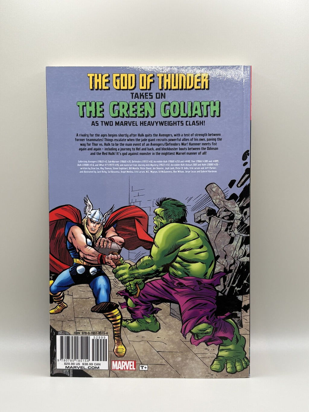 Thor Vs. Hulk #1 (2017) TPB Marvel Comics