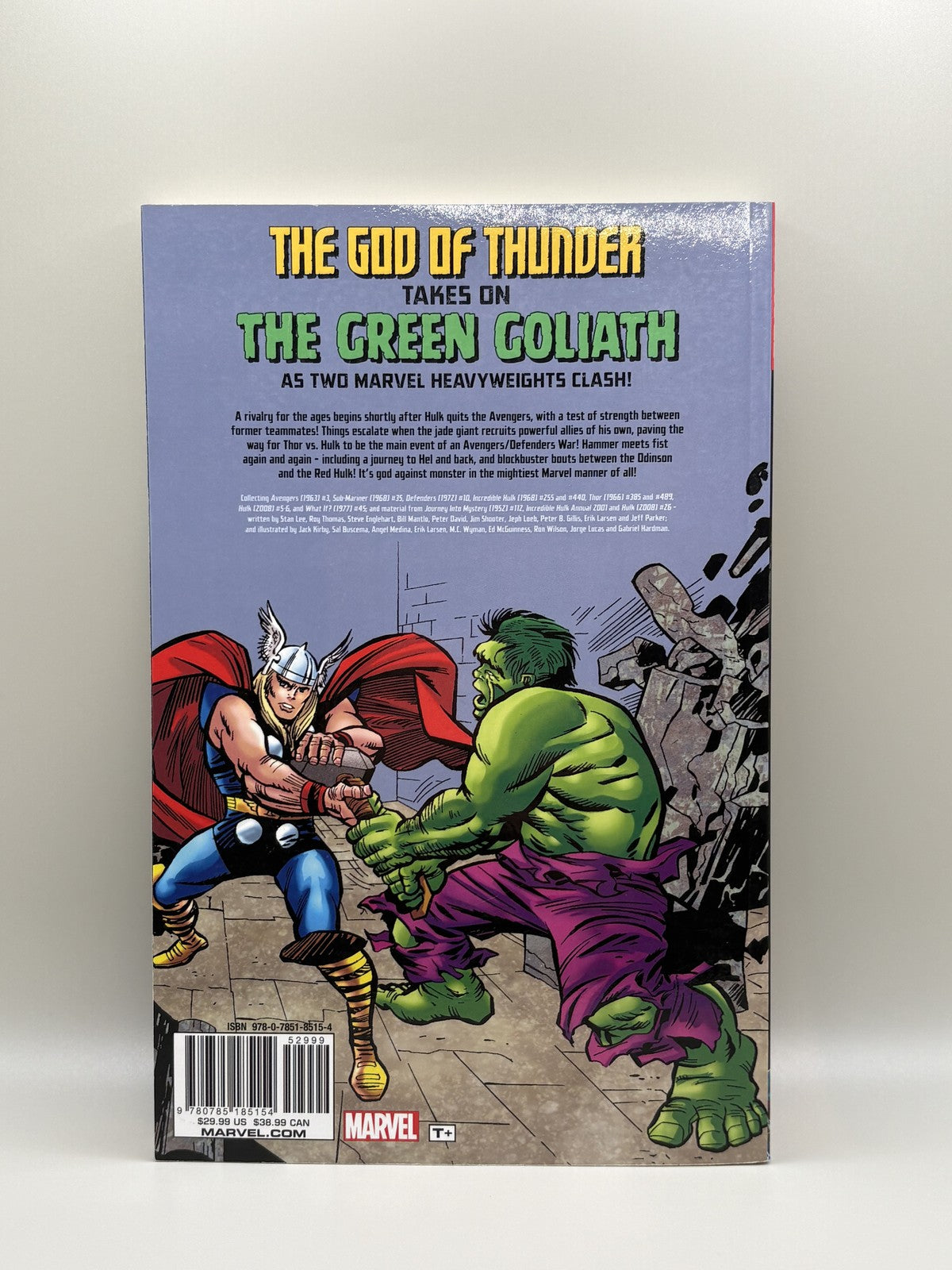Thor Vs. Hulk #1 (2017) TPB Marvel Comics