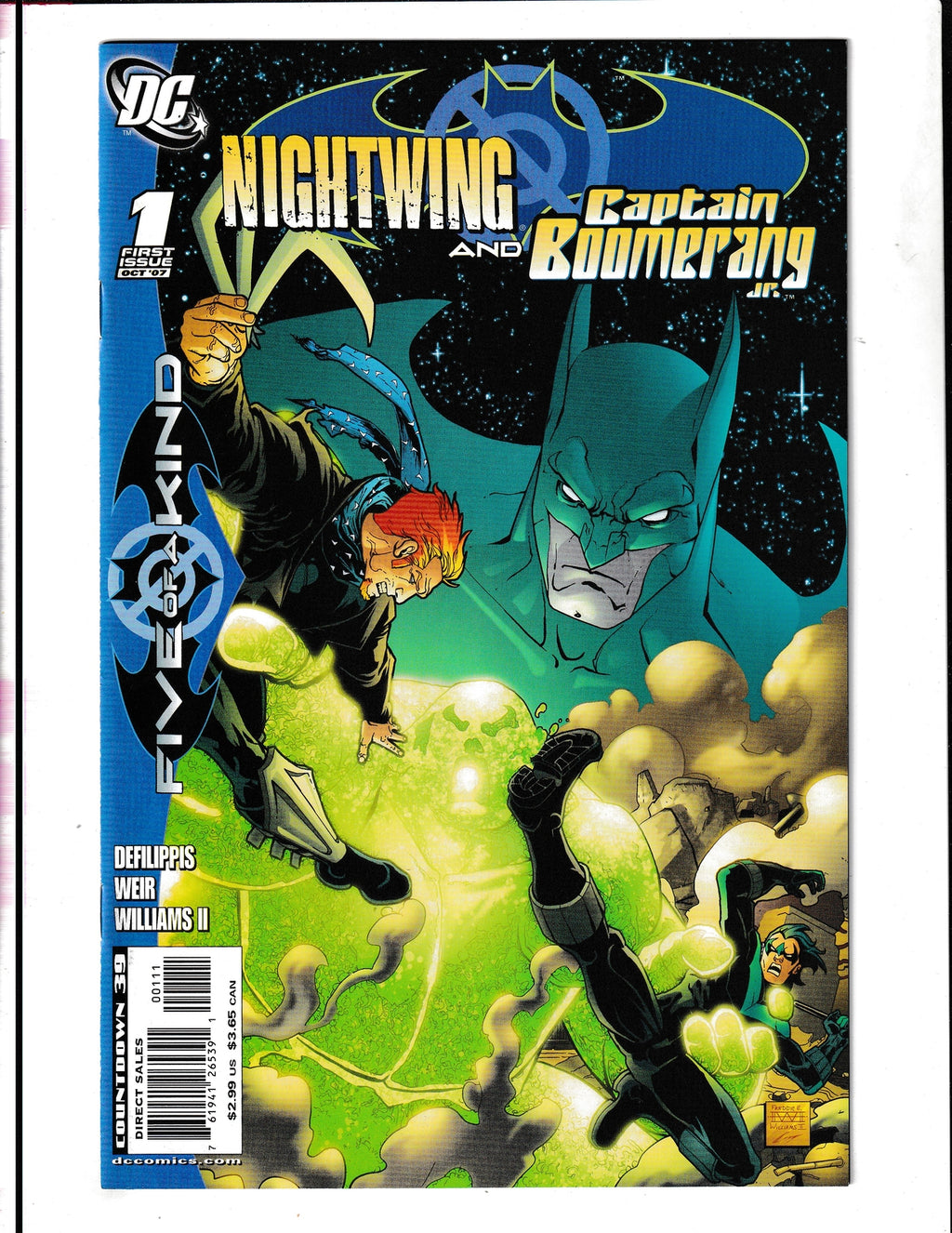 Outsiders: Five of a Kind #1 (2007) Nightwing & Capatian Boomerang DC Comics