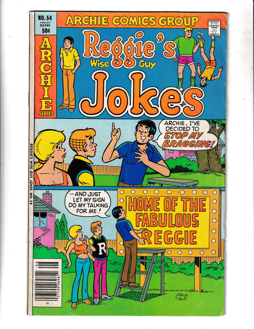 Reggie's Wise-Guy Jokes #54 (1980) Archie Comics