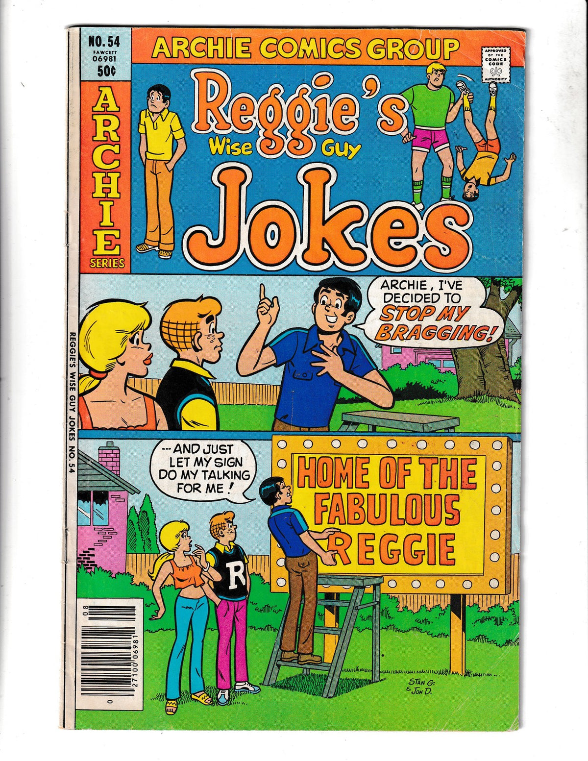 Reggie's Wise-Guy Jokes #54 (1980) Archie Comics