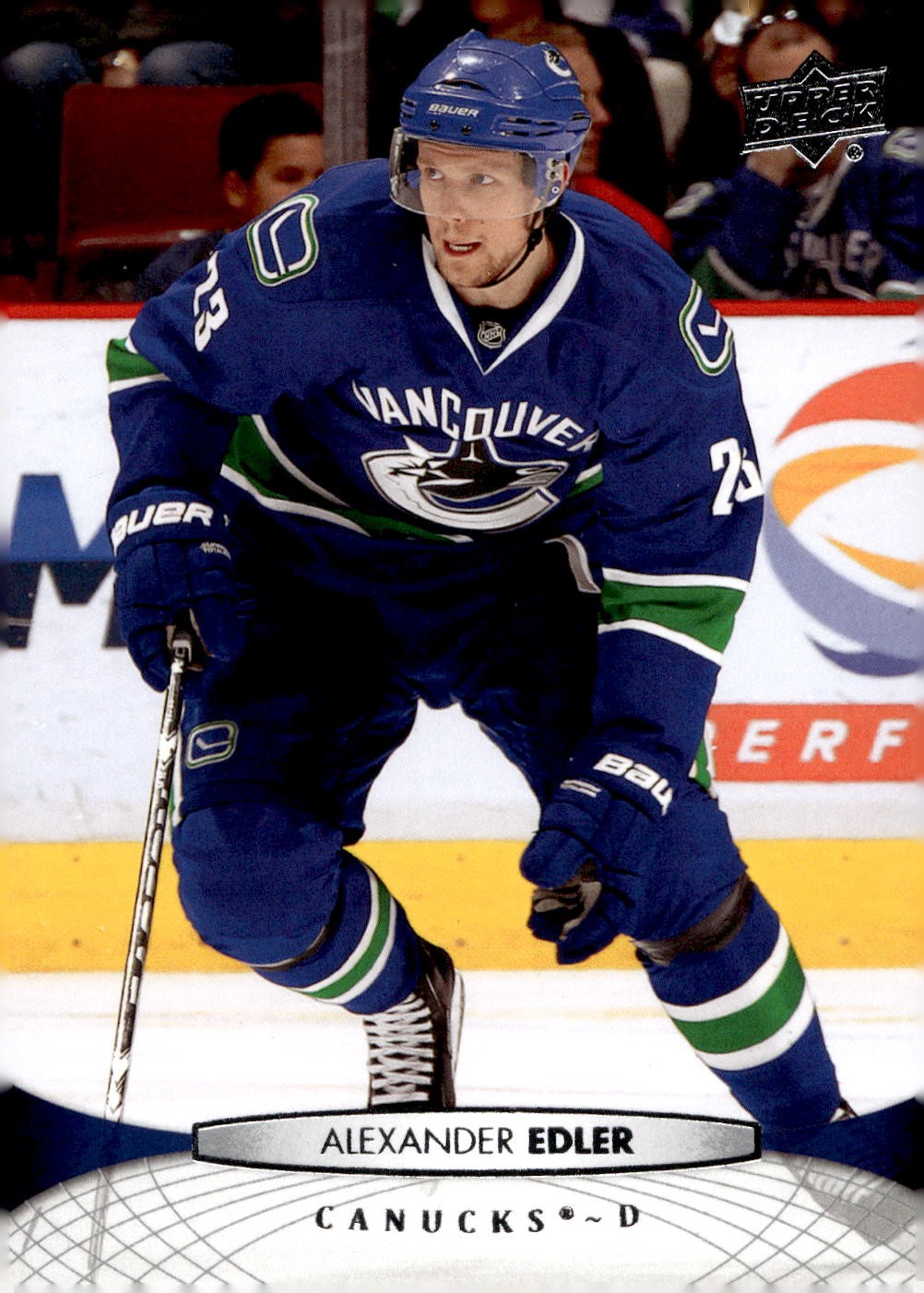 2011-12 Upper Deck #17 Alexander Edler Hockey Vancouver Canucks