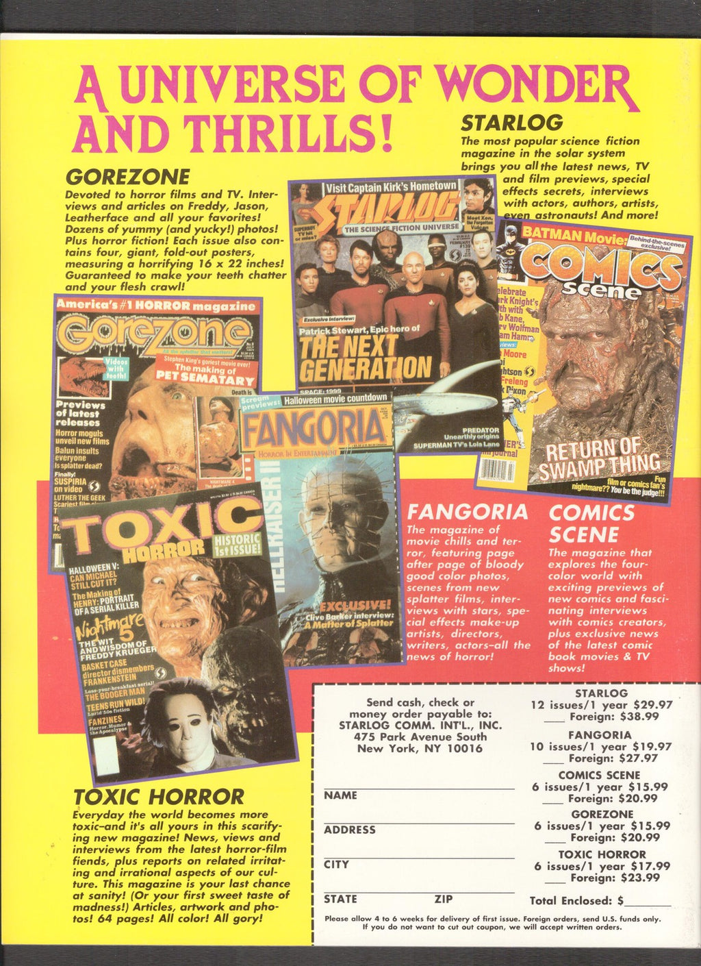 Fantacon Magazine #NN (1989) Eastman & Laird Strobe Zero Comics