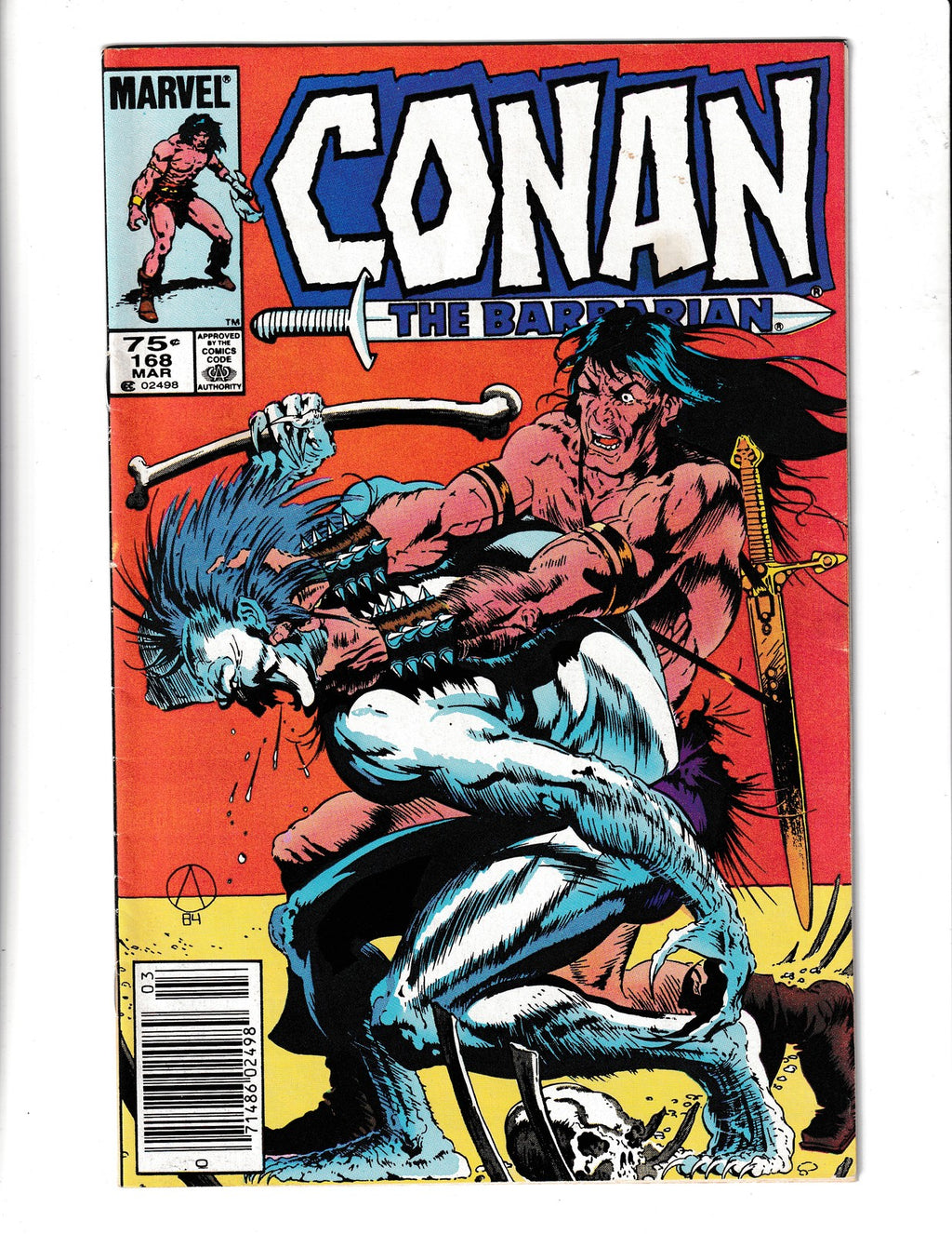 Conan the Barbarian #168 (1985) Marvel Comics SKU:3023