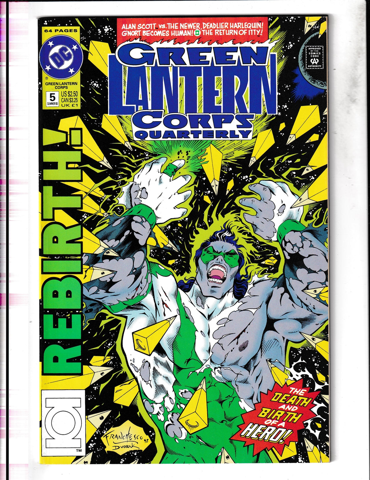 Green Lantern Corps Quarterly #5 (1993) Higher Grade DC Comics