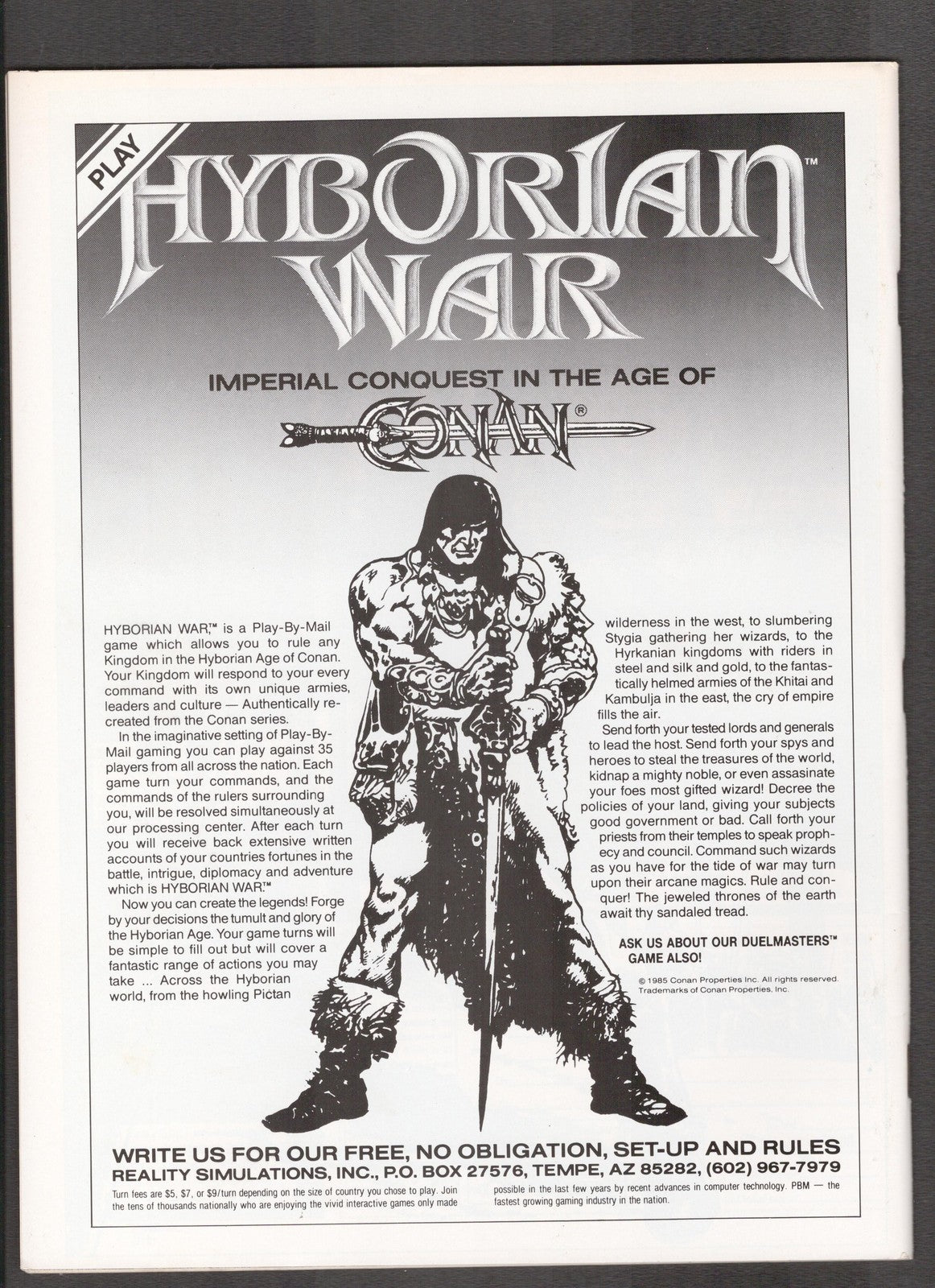 Conan Saga #60 (1992) Clyde Caldwell Marvel Comics