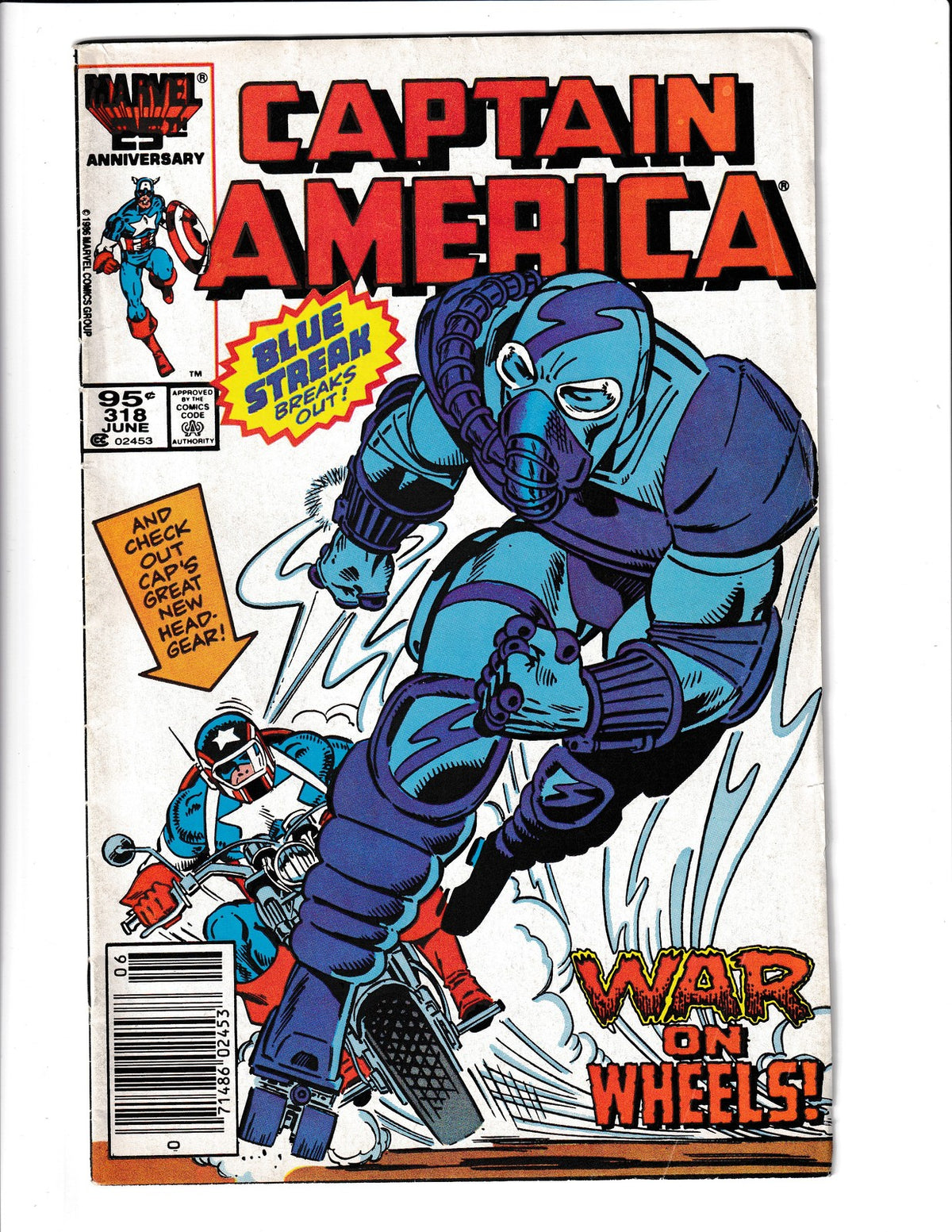 Captain America #318 (1986) Canadian Newsstand Marvel Comics