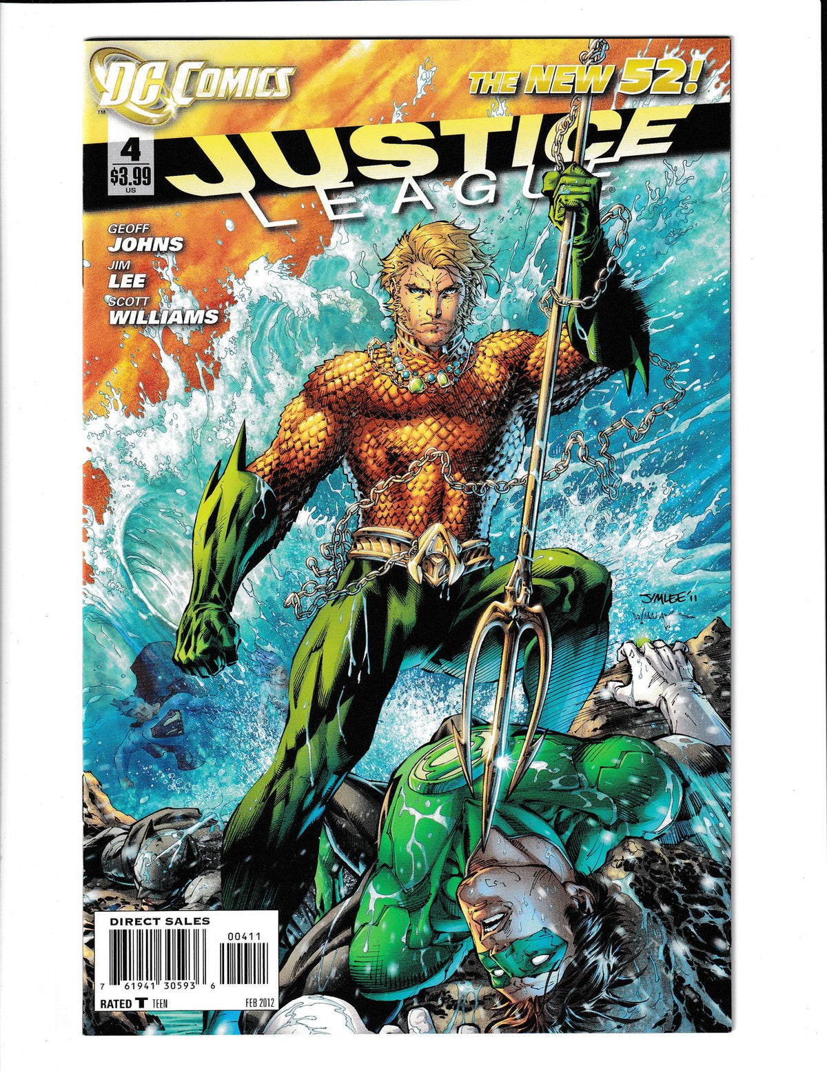 Justice League #4 (2012) Higher Grade - Jim Lee DC Comics