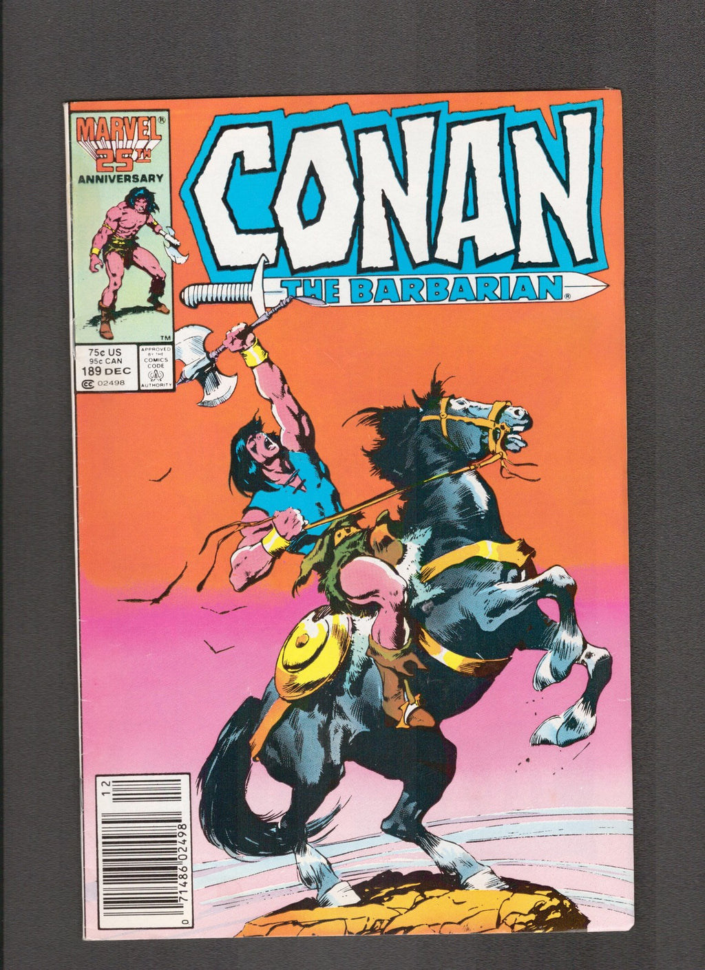Conan the Barbarian #189 (1986) Buscema, Hama, Bell Marvel Comics