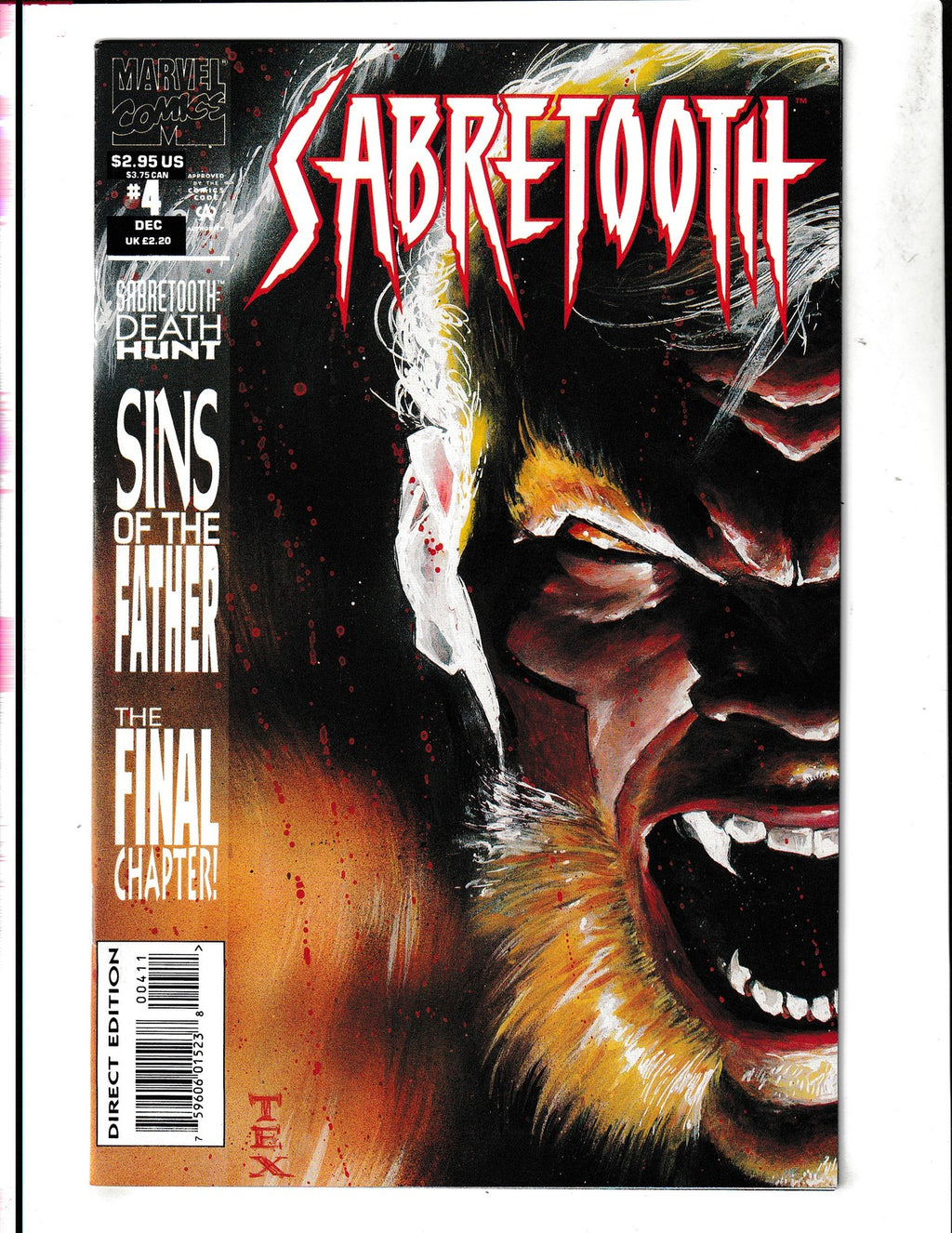 Sabretooth #4 (1993) Final Chapter Marvel Comics