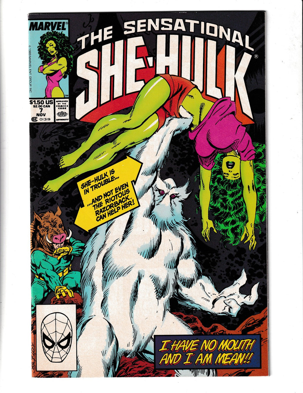 Sensational She-Hulk #7 (1989) Hercules Marvel Comics