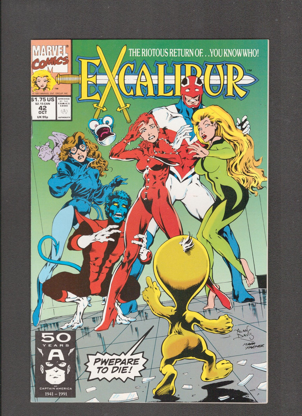 Excalibur #42 (1991) Mark Farmer, Alan Davis Marvel Comics
