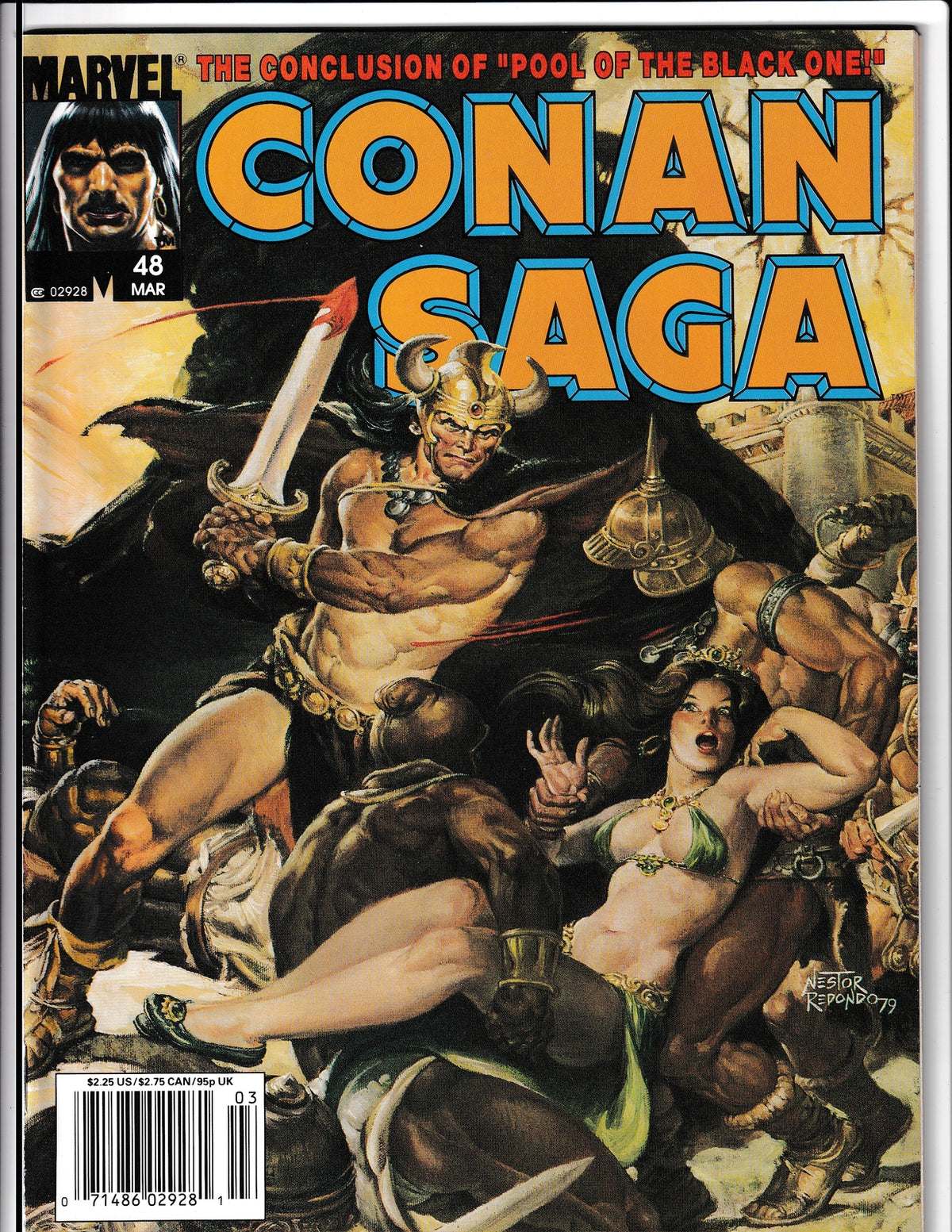 Conan Saga #48 (1991) Newsstand edition Marvel Comics