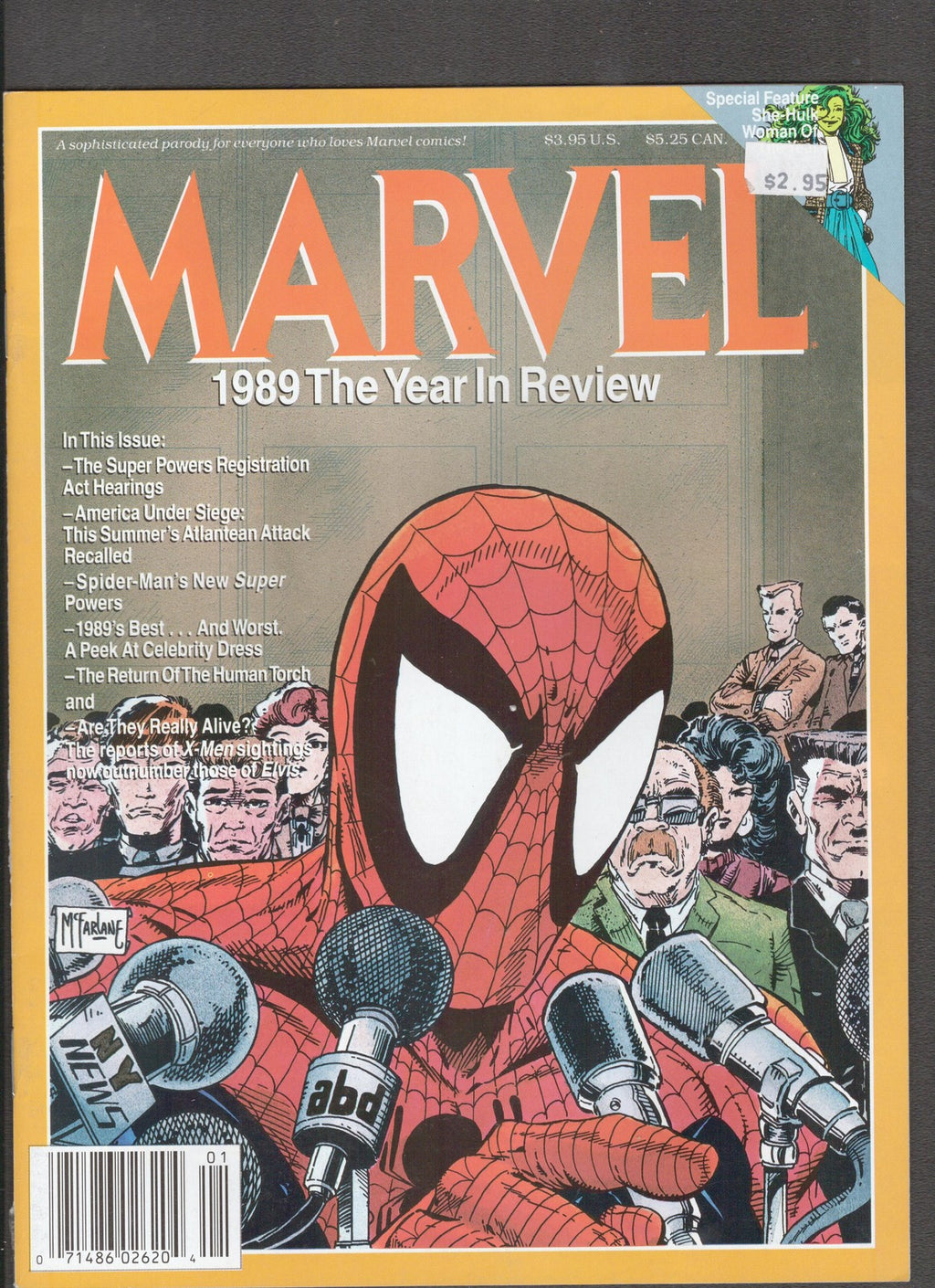 Marvel 1989: The Year In Review #December (1989) Todd McFarlane Marvel Comics