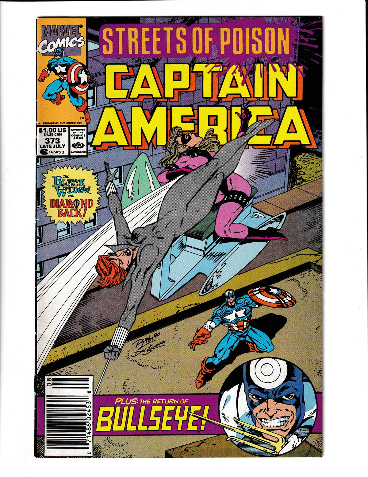 Captain America #373 (1990) Marvel Comics SKU:3279